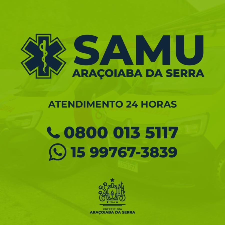 SAMU Araçoiaba da Serra!