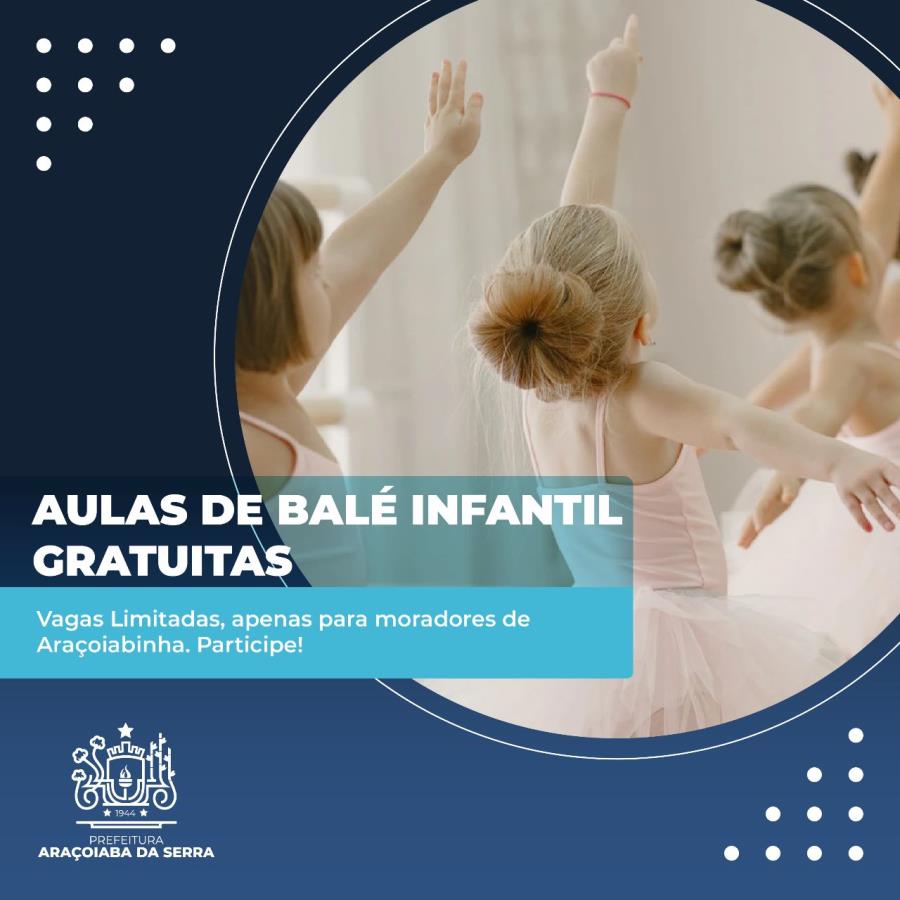 Pré inscrições para o balé infantil!