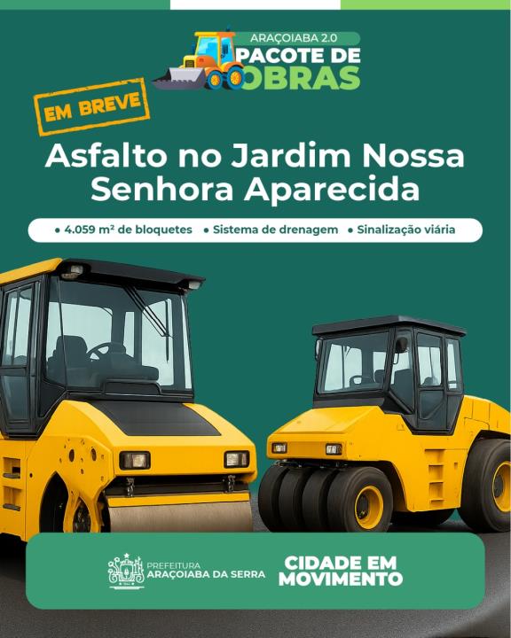 Asfalto no Jardim Nossa Senhora Aparecida