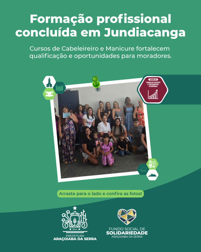 Formação Profissional no Espaço Mais Família Jundiacanga