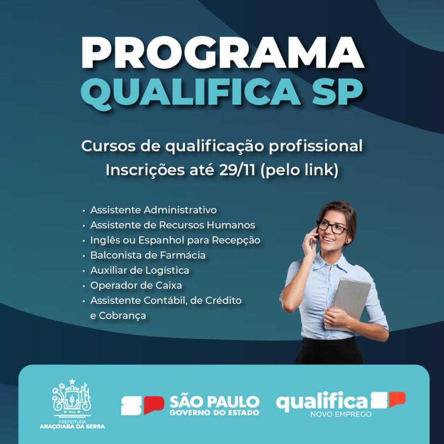 Cursos de Qualificação Profissional - Programa Qualifica SP