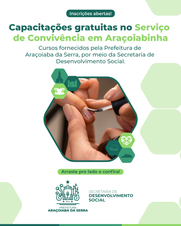 Capacitações gratuitas no Serviço de Convivência em Araçoiabinha