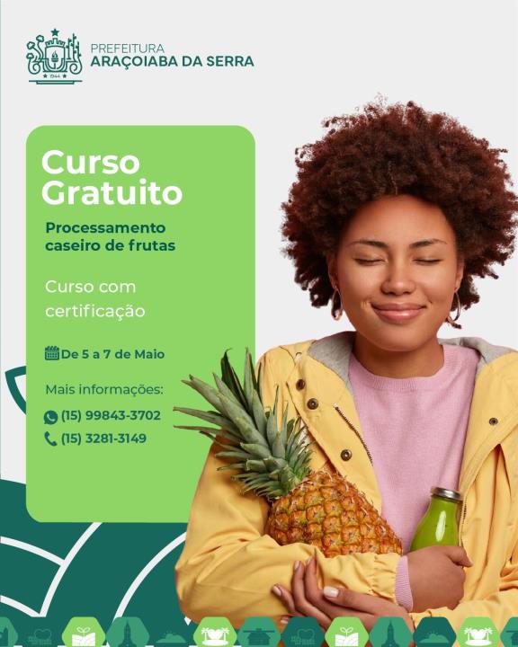 Curso Processamento Caseiro de Frutas