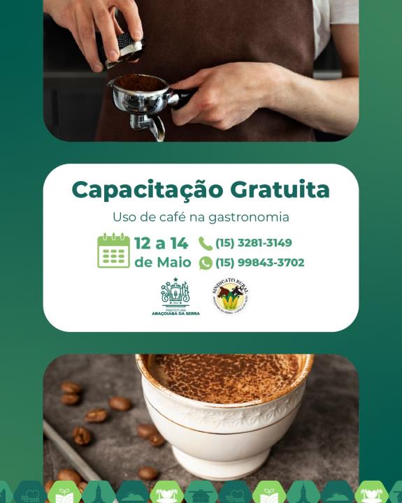 Curso Gratuito de Uso do Café na Gastronomia