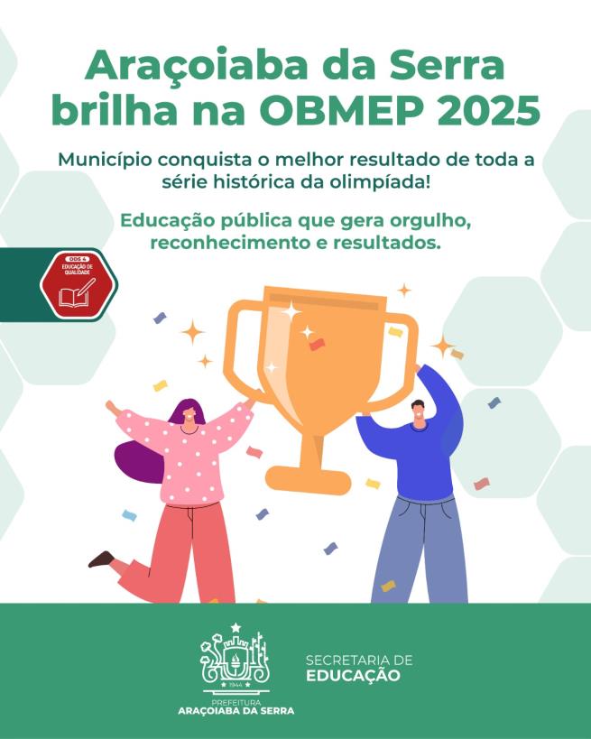 Araçoiaba da Serra se destaca na OBMEP 2025