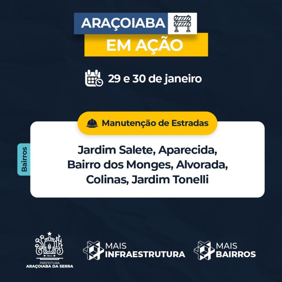 Araçoiaba em Ação - 29 e 30/01