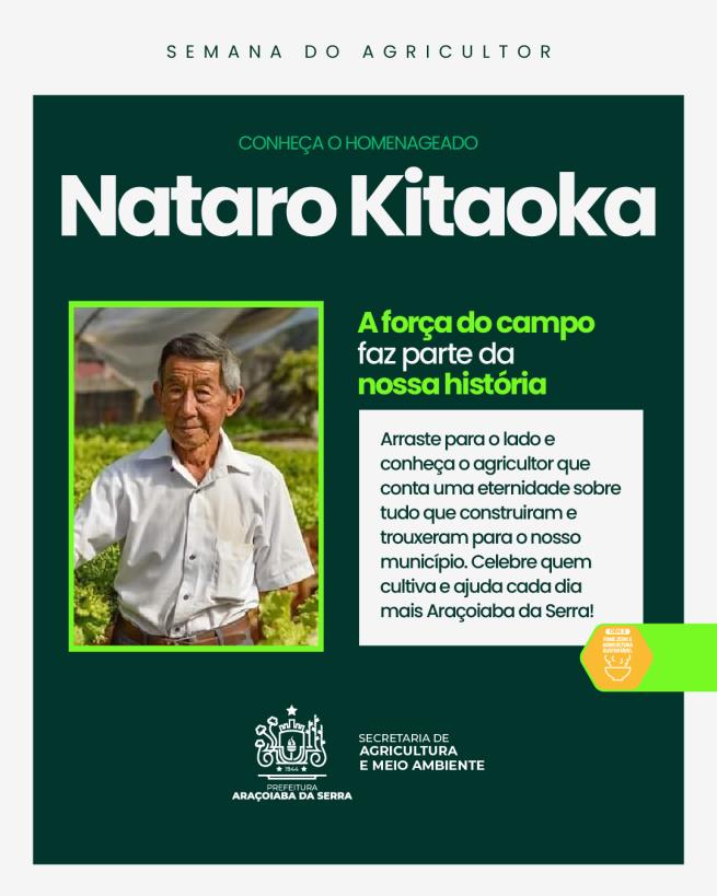 Nataro Kitaoka: uma trajetória dedicada à agricultura