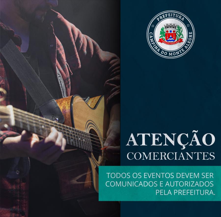 Eventos só poderão acontecer mediante pedido de autorização