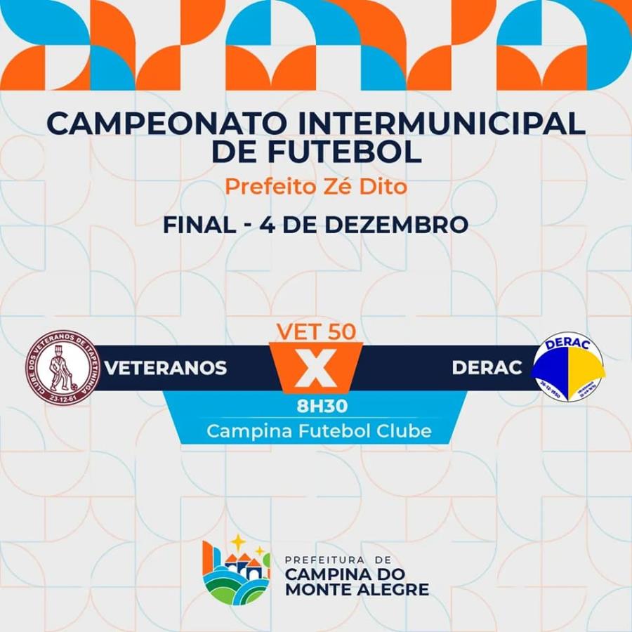 Final do Campeonato Intermunicipal de Futebol "prefeito Zé Dito" acontece neste domingo (4)