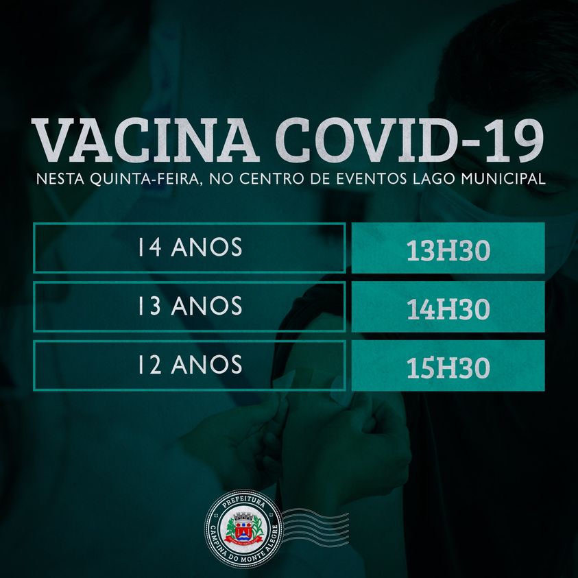 Vacinação para adolescentes de 12 a 14 anos sem comorbidades