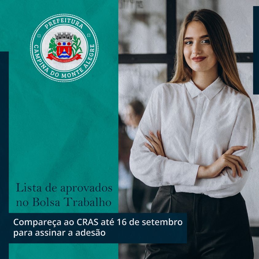 Confira a lista de parovados do Bolsa Trabalho de Campina do Monte Alegre