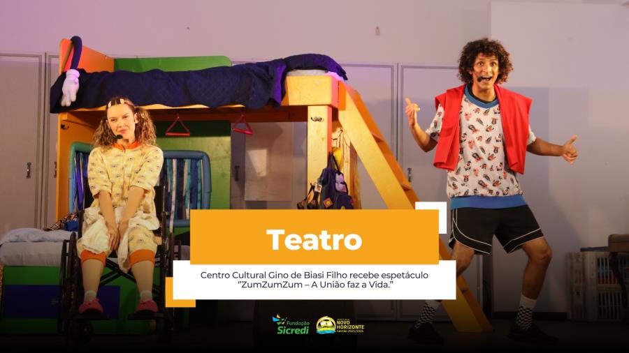 Centro Cultura "Gino de Biasi Filho" recebe espetáculo "ZumZumZum - A União faz a vida"