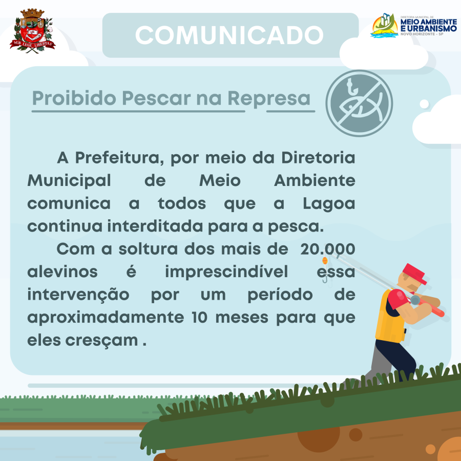 Lagoa continua interditada para a prática da pesca