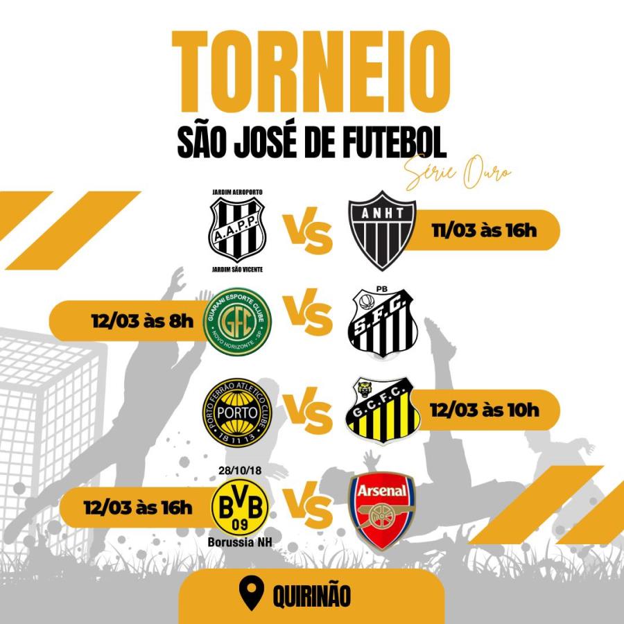 Torneio São José de Futebol tem início neste fim de semana