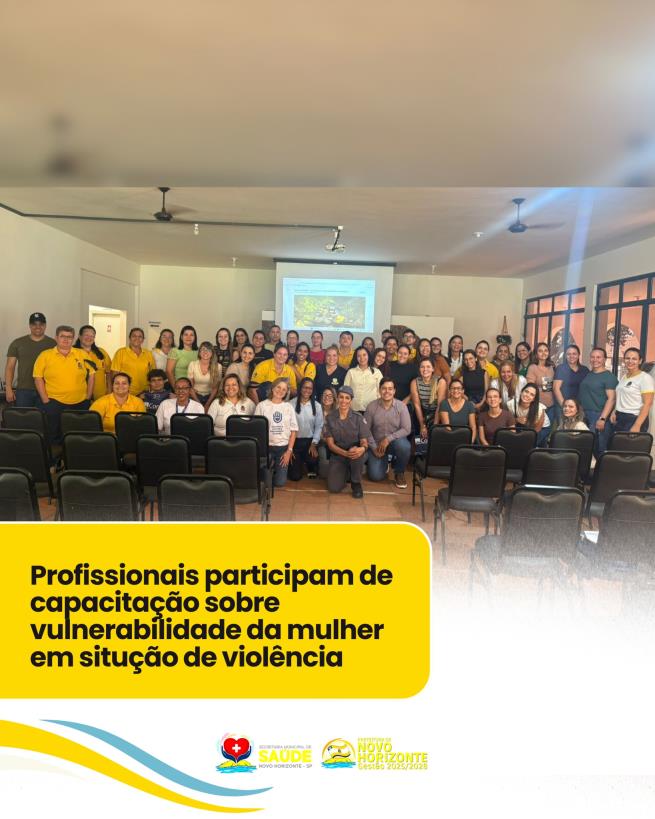 Profissionais participam de capacitação sobre vulnerabilidade da mulher em situação de violência