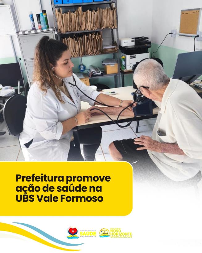 Prefeitura promove ação de saúde na UBS Vale Formoso