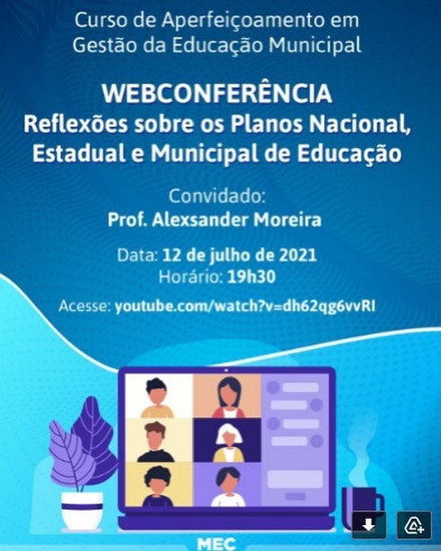 Profissionais da Secretaria de Educação participam de webconferência promovida pelo MEC
