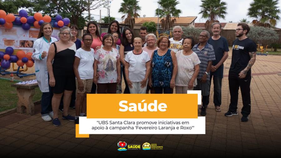 UBS Santa Clara promove iniciativas em apoio à campanha 'Fevereiro Laranja e Roxo'