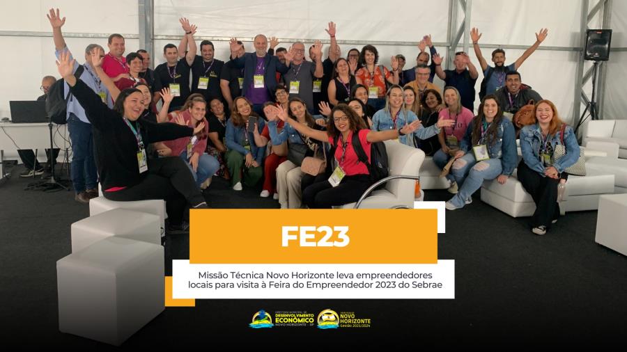 Missão Técnica Novo Horizonte leva empreendedores locais para visita à Feira do Empreendedor 2023 do Sebrae