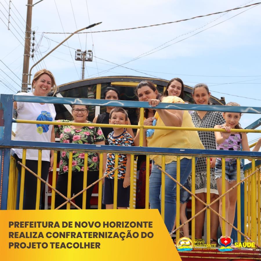 Prefeito de Novo Horizonte realiza confraternização do Projeto TEAcolher