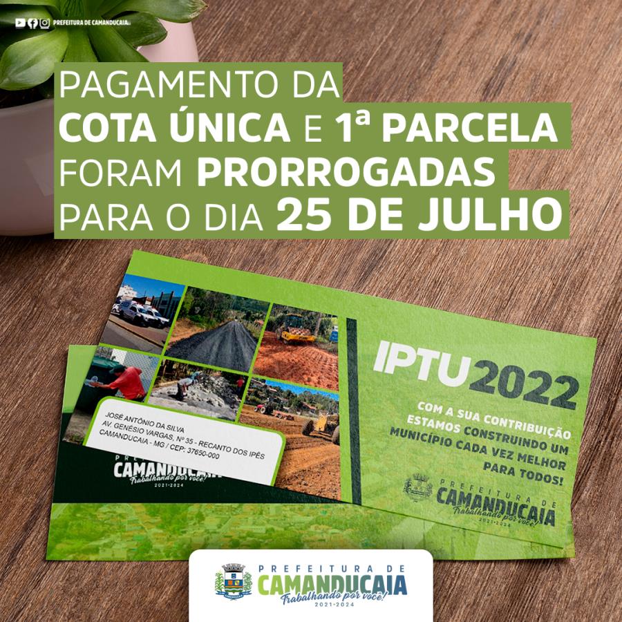 Prorrogação de pagamento do IPTU
