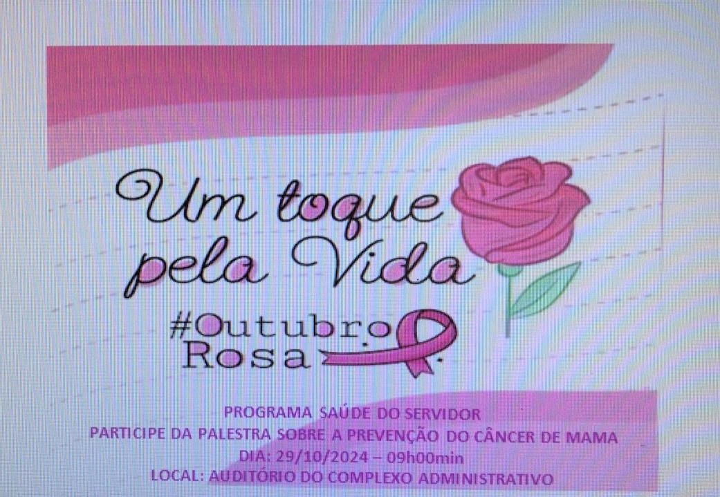 Programa Saúde do Servidor realiza palestra sobre “Outubro Rosa”