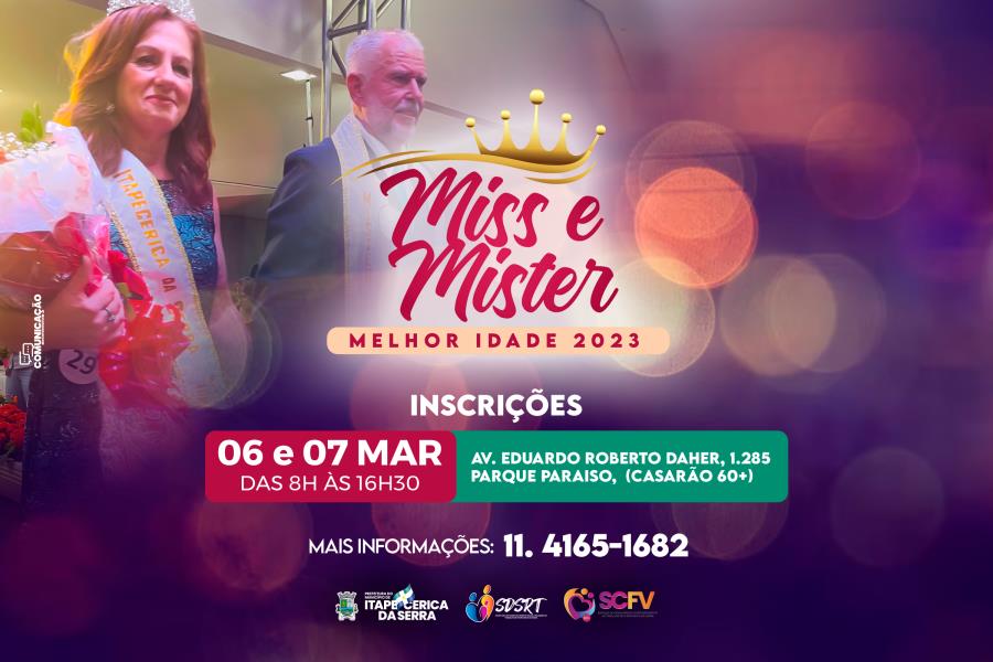 Miss e Mister Melhor Idade 2023: Saiba como se inscrever