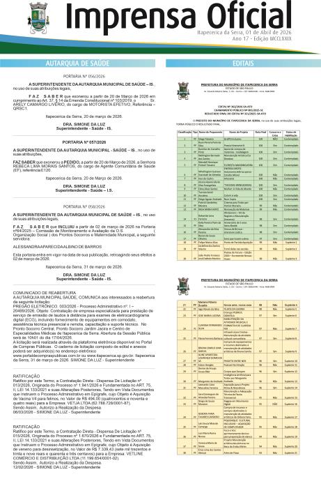 Imprensa Oficial 1279