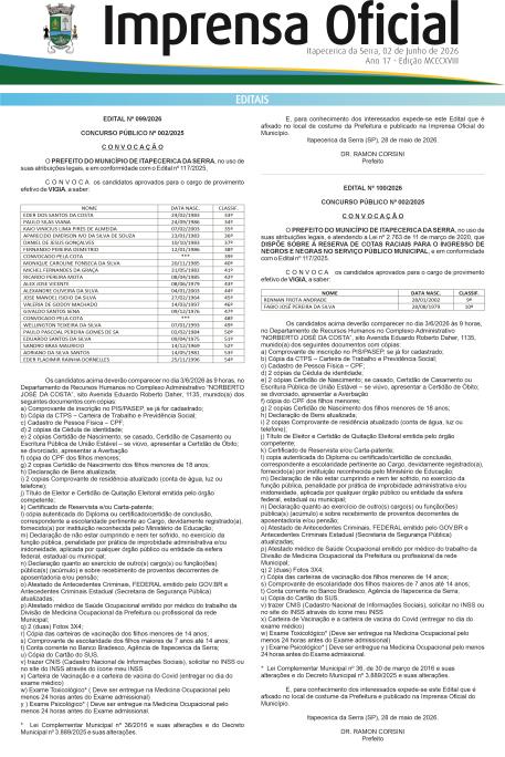 Imprensa Oficial 1318