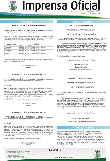 Imprensa Oficial 1164