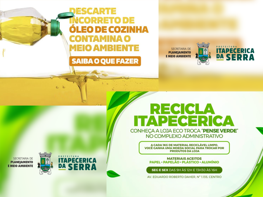 Secretaria de Planejamento e Meio Ambiente amplia ações para descarte consciente de resíduos recicláveis