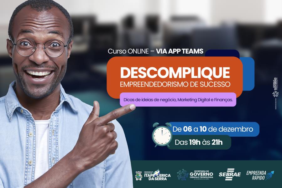 Sebrae disponibiliza curso on-line de Empreendedorismo