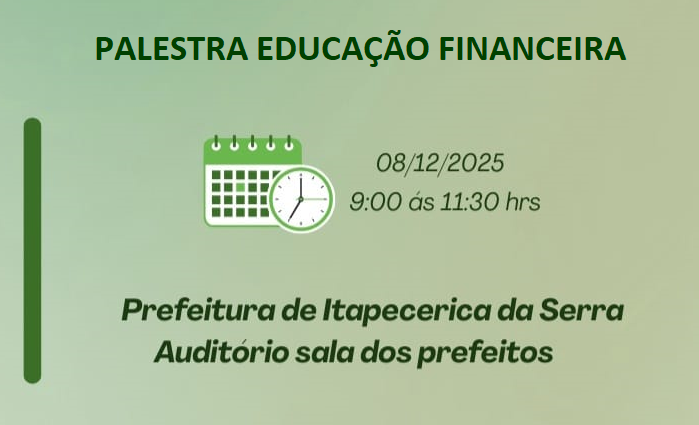 Prefeitura de Itapecerica da Serra promove palestra de Educação Financeira Comportamental para servidores municipais