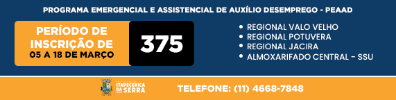 Programa Emergencial e Assistencial Auxílio Desemprego - PEAAD