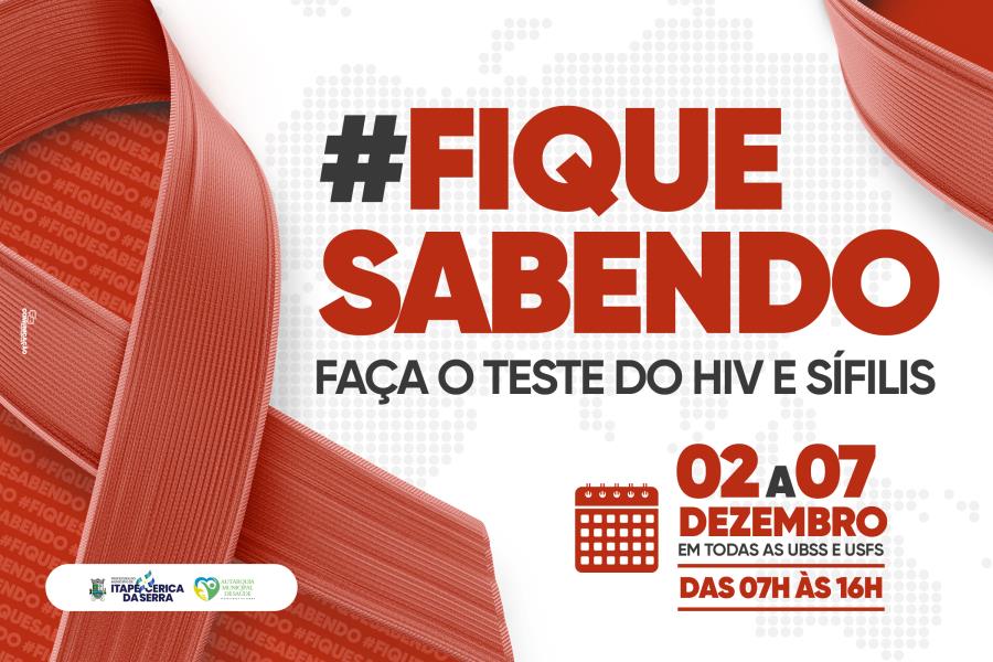 Autarquia Municipal da Saúde promove campanha Fique Sabendo