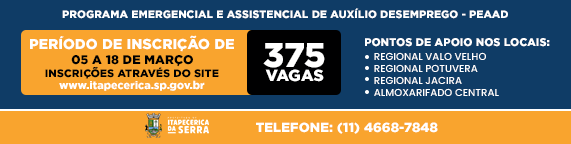 Programa Emergencial e Assistencial Auxílio Desemprego - PEAAD