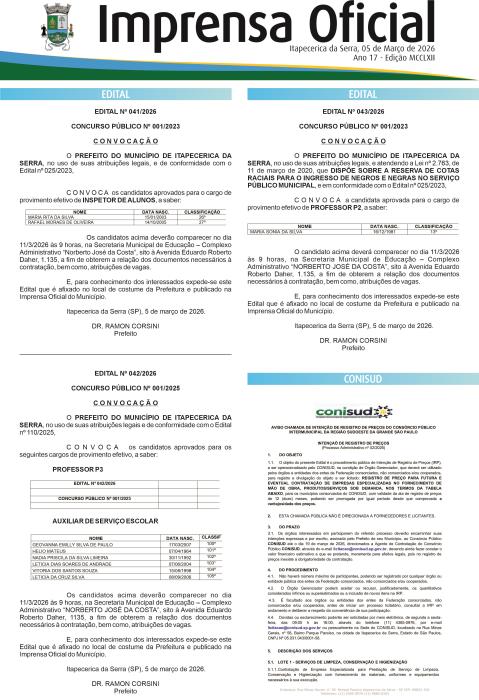 Imprensa Oficial 1262