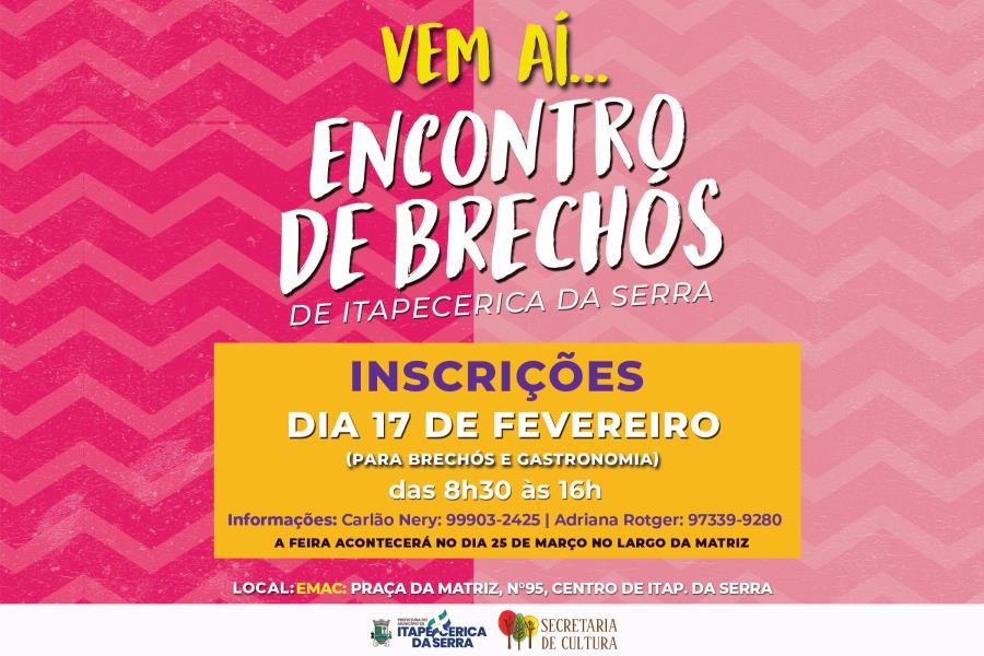 Vem aí Encontro de Brechós de Itapecerica da Serra