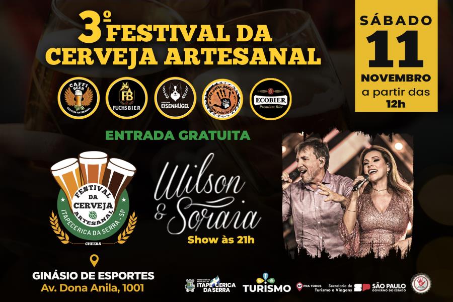 Ginásio de Esportes recebe 3º Festival da Cerveja Artesanal