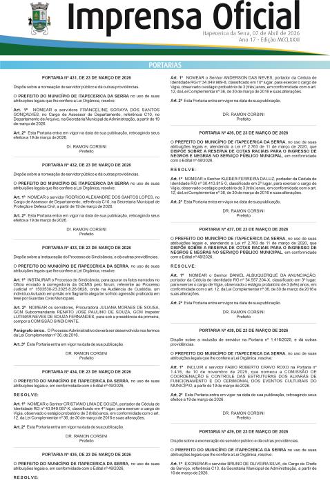Imprensa Oficial 1281