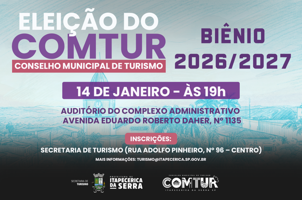COMTUR realiza eleição para o biênio 2026–2027