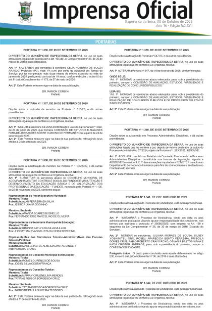 Imprensa Oficial 1167
