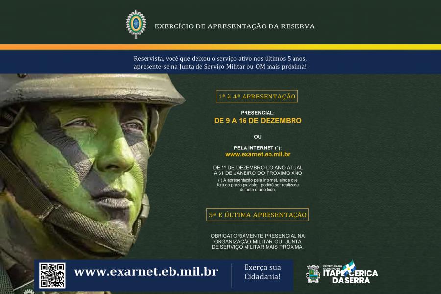 11ª Região Militar - Exercício de Apresentação da Reserva 2022