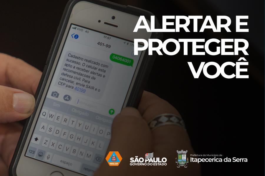 Defesa Civil disponibiliza alertas por SMS para prevenir desastres
