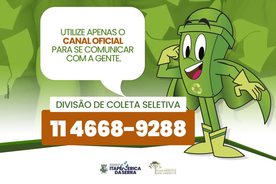 Comunicado: Itapecerica da Serra tem Coleta Seletiva