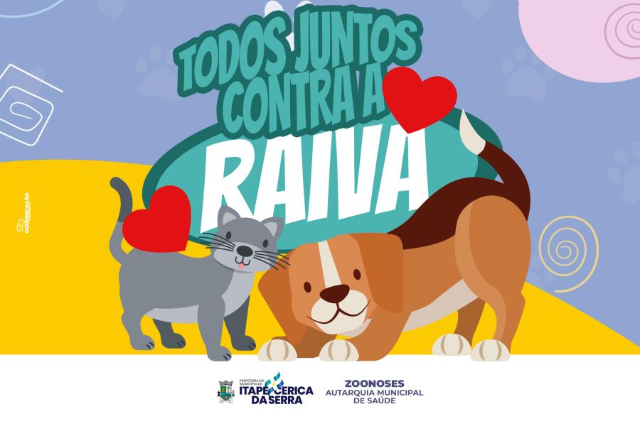 Atenção, a raiva mata e pode acometer todos os mamíferos, inclusive o homem