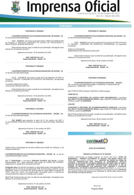 Imprensa Oficial 1168
