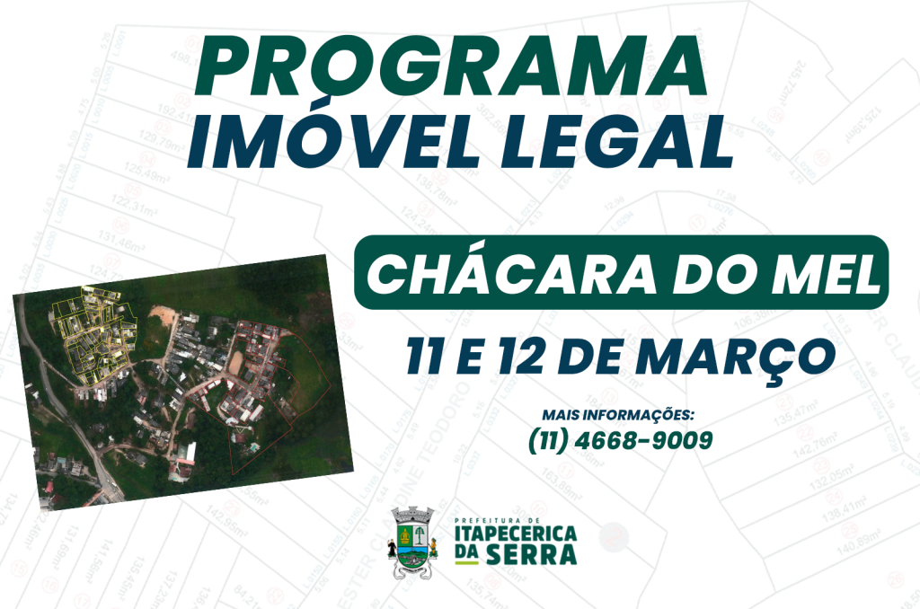 Programa Imóvel Legal: Prefeitura visita imóveis na Chácara do Mel
