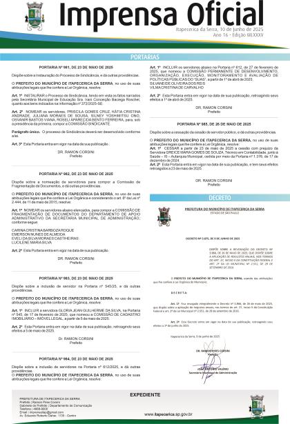 Imprensa Oficial 1085