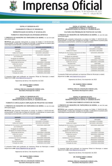 Imprensa Oficial 1207